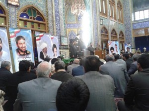 حضور بسیجیان شرکت برق منطقه‌ای یزد در مراسم گرامیداشت سفر رهبر انقلاب به یزد