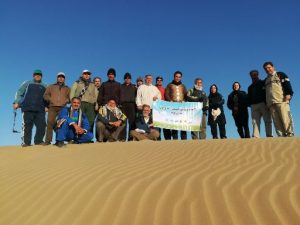 شرکت گروه کوهنوردی شهید سامعی در برنامه مشترک کویرنوردی صنعت آب و برق یزد