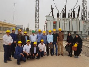 بازدید دانشجویان دانشکده فنی شهید صدوقی یزد از پست ۲۳۰ کیلوولت شمال