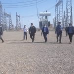بازدید مدیرعامل برق منطقه‌ای یزد از پروژه احداث پست مهرگان