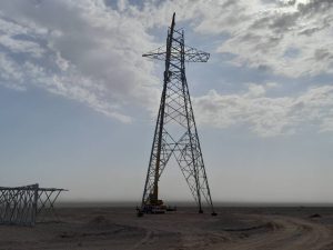 بازدید مدیرعامل برق منطقه‌ای یزد از خط ۱۳۲ کیلوولت در دست احداث نخلستان- شهرک صنعتی بافق