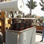 اجرای تعمیرات اساسی ترانسفورماتور پست شرکت برق منطقه‌ای یزد